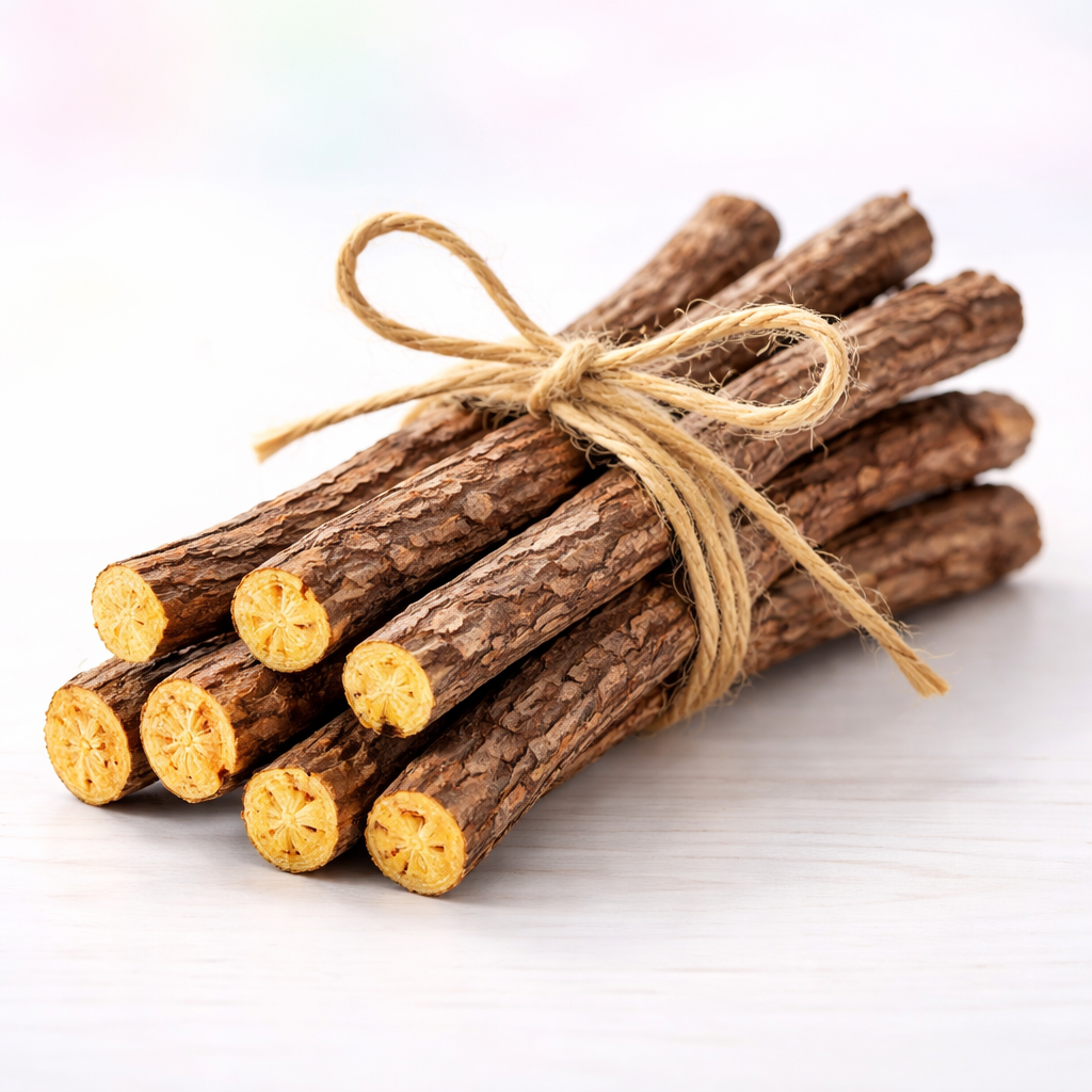 Bâtons de bois de réglisse naturelle à mâcher