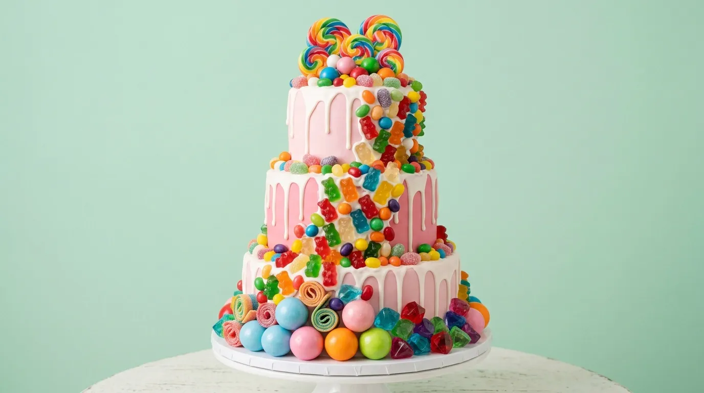Gâteau en bonbons : recette facile et gourmande