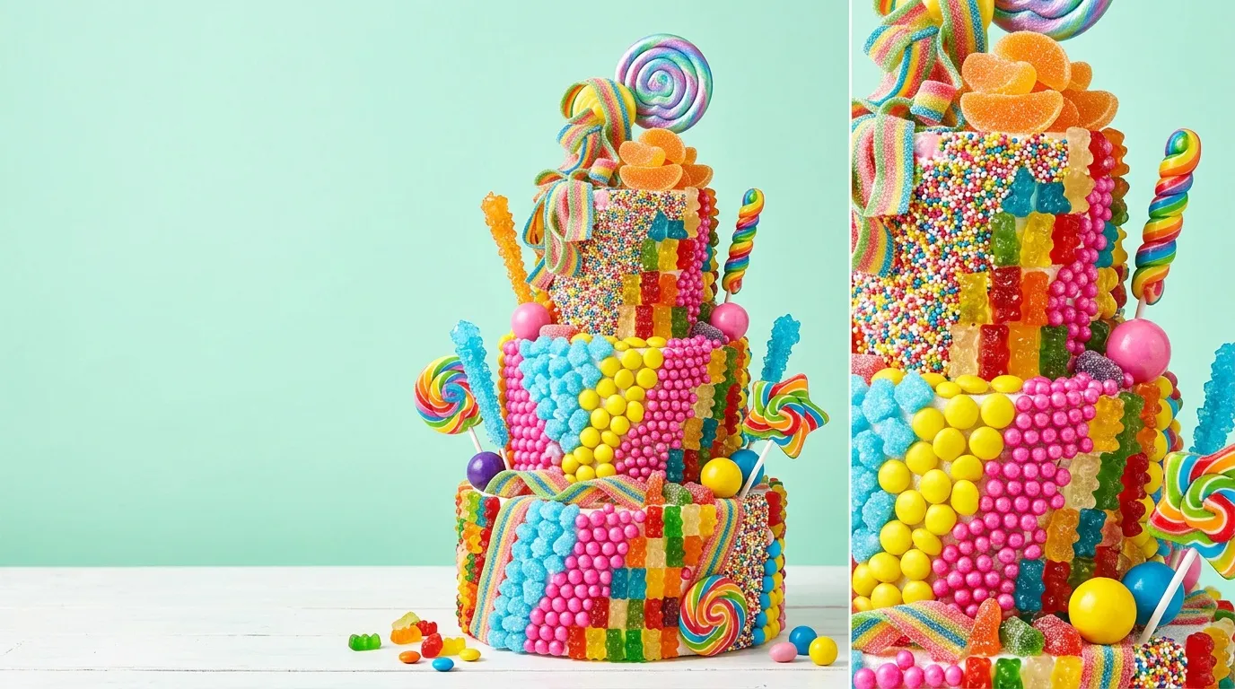 Polystyrène pour gâteau de bonbons : supports
