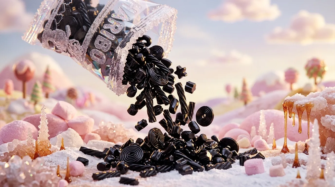Car en sac Haribo : bonbons réglisse en vrac